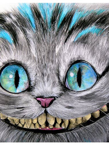 Cheshire Cat - Art Print for wholesale by Black Market Art