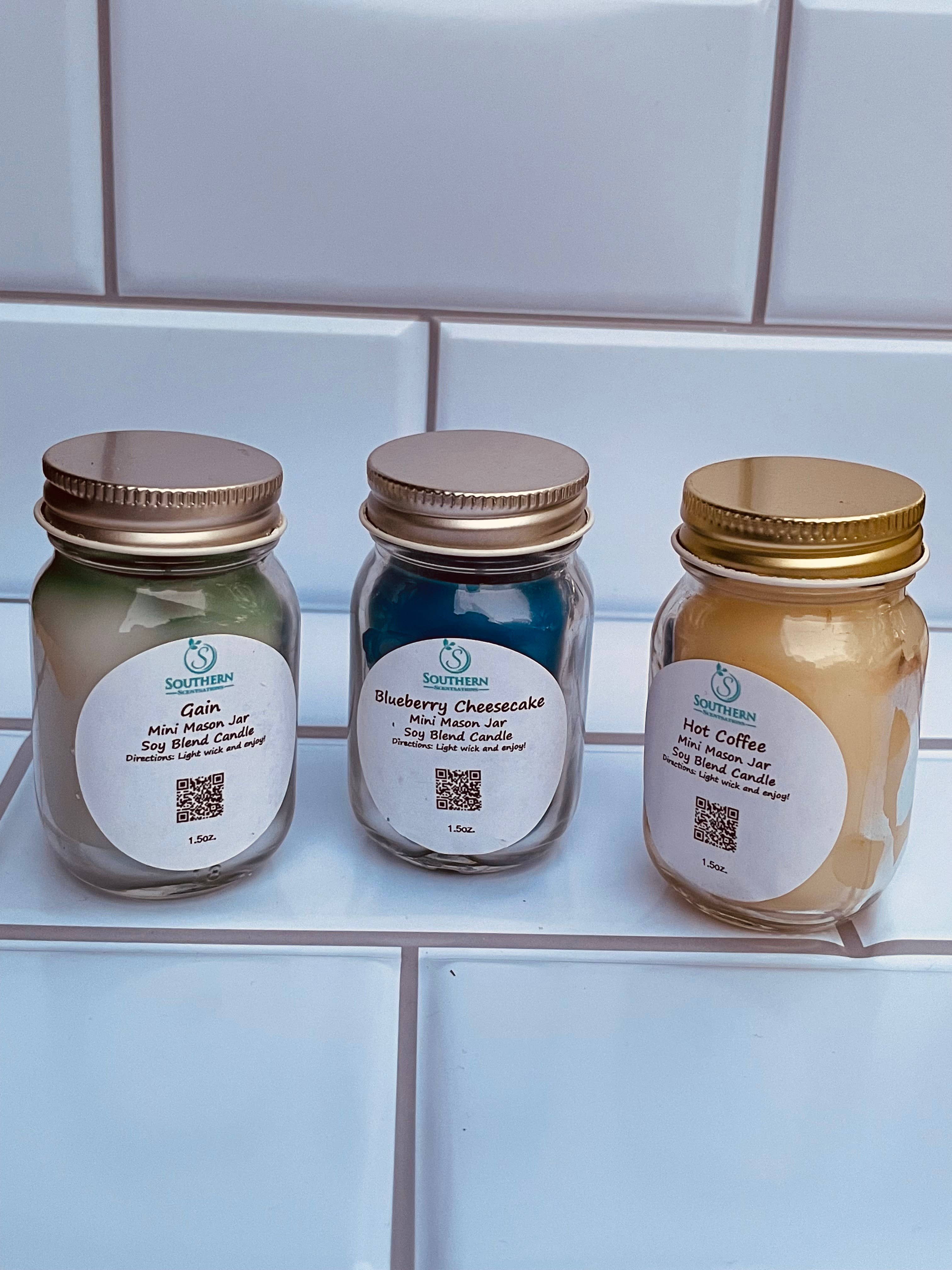 Southern Scentsations - Wholesale Jar/Filled Candle - Mini Mason Jar Candle