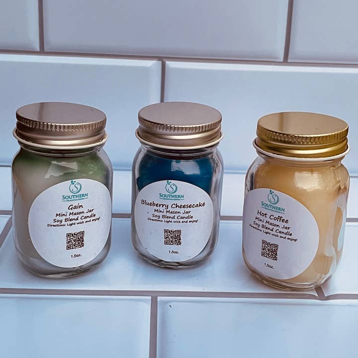Southern Scentsations - Wholesale Jar/Filled Candle - Mini Mason Jar Candle0