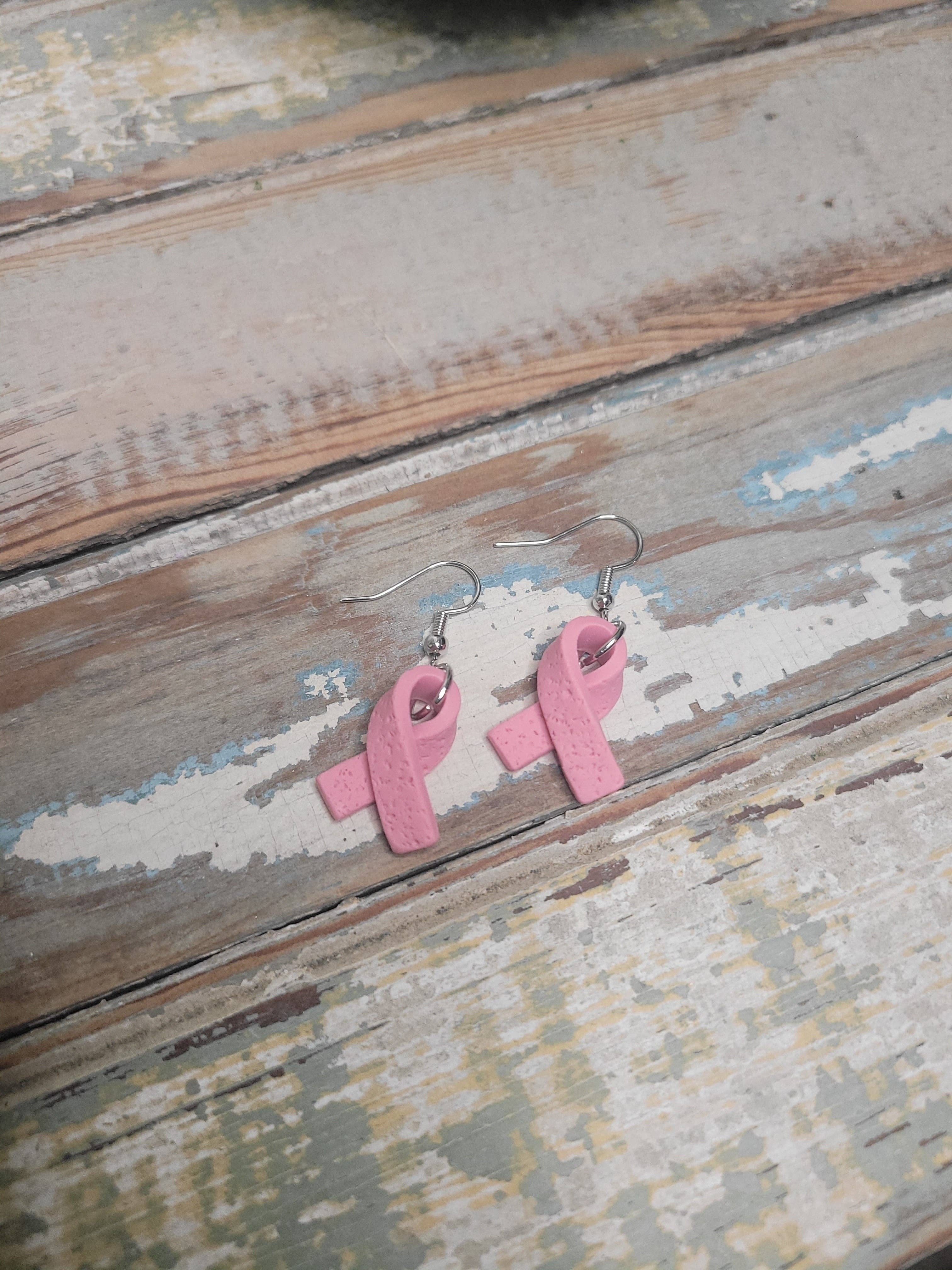 MK Lovely Boutique - Vente Boucles d'oreilles pendantes - Pendentifs en ruban rose1