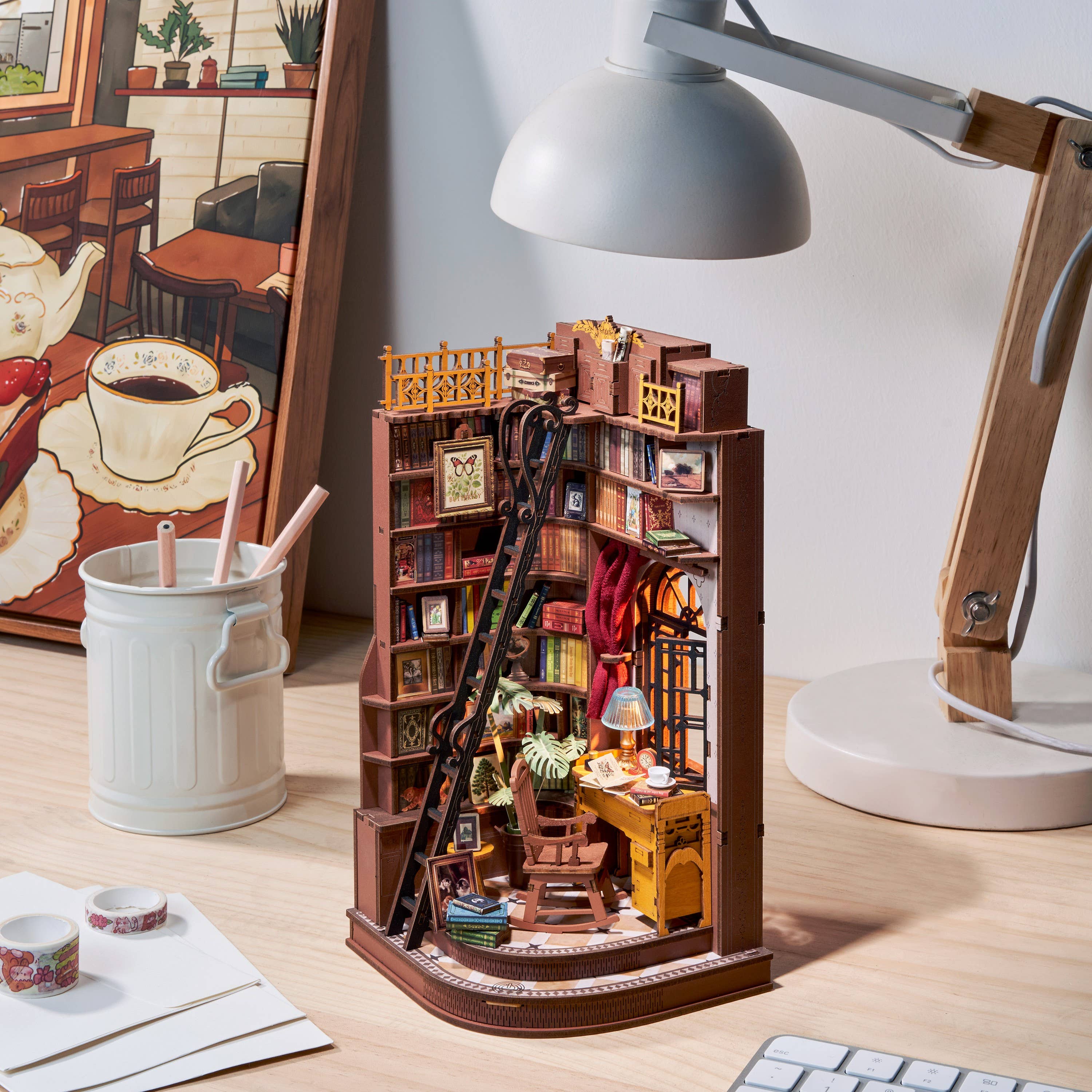 Hands Craft - Vente Kit de bricolage - Kit de Coin de Livre DIY : Étude du Coin Silencieux2