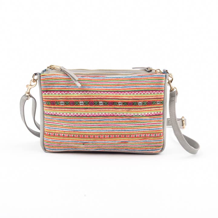 Bandolera Runway Sapa - Piel Gris para venta al por mayor de Rafi Nova