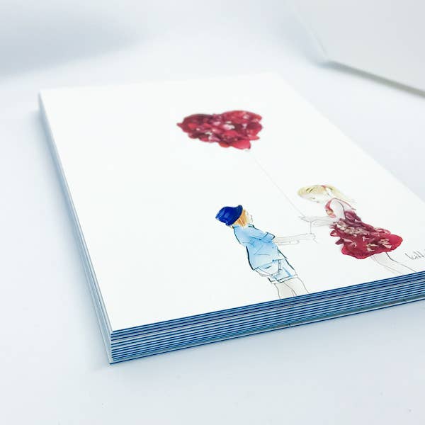 Lütteblüten - Wholesale Valentine's Day Card - Mein Valentina - Card with Envelope2