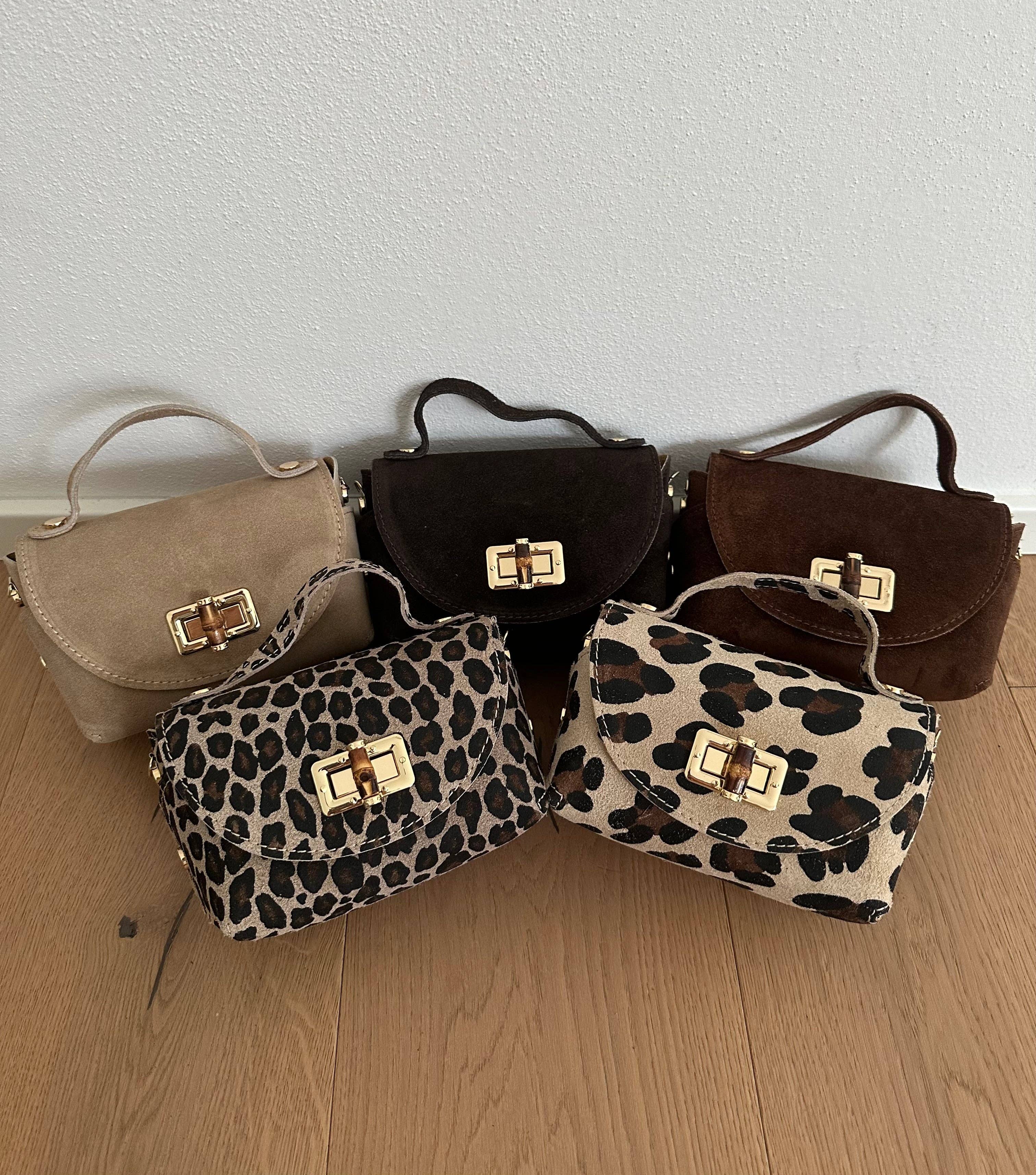 Zhade – wholesale Crossbody bag – Women's – SIERRA suede mini bag in genuine leather with chain strap0