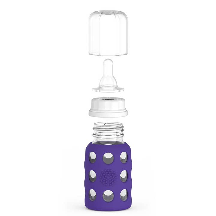 Lifefactory - Wholesale Baby Bottle - 4oz Glass Baby Bottle - Stage 1 Nipple, Stopper, and Cap15