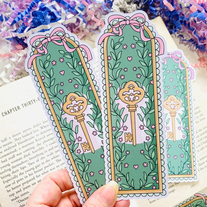 Secret Garden Framed Die Cut Bookmark for wholesale by Chapter & Ink