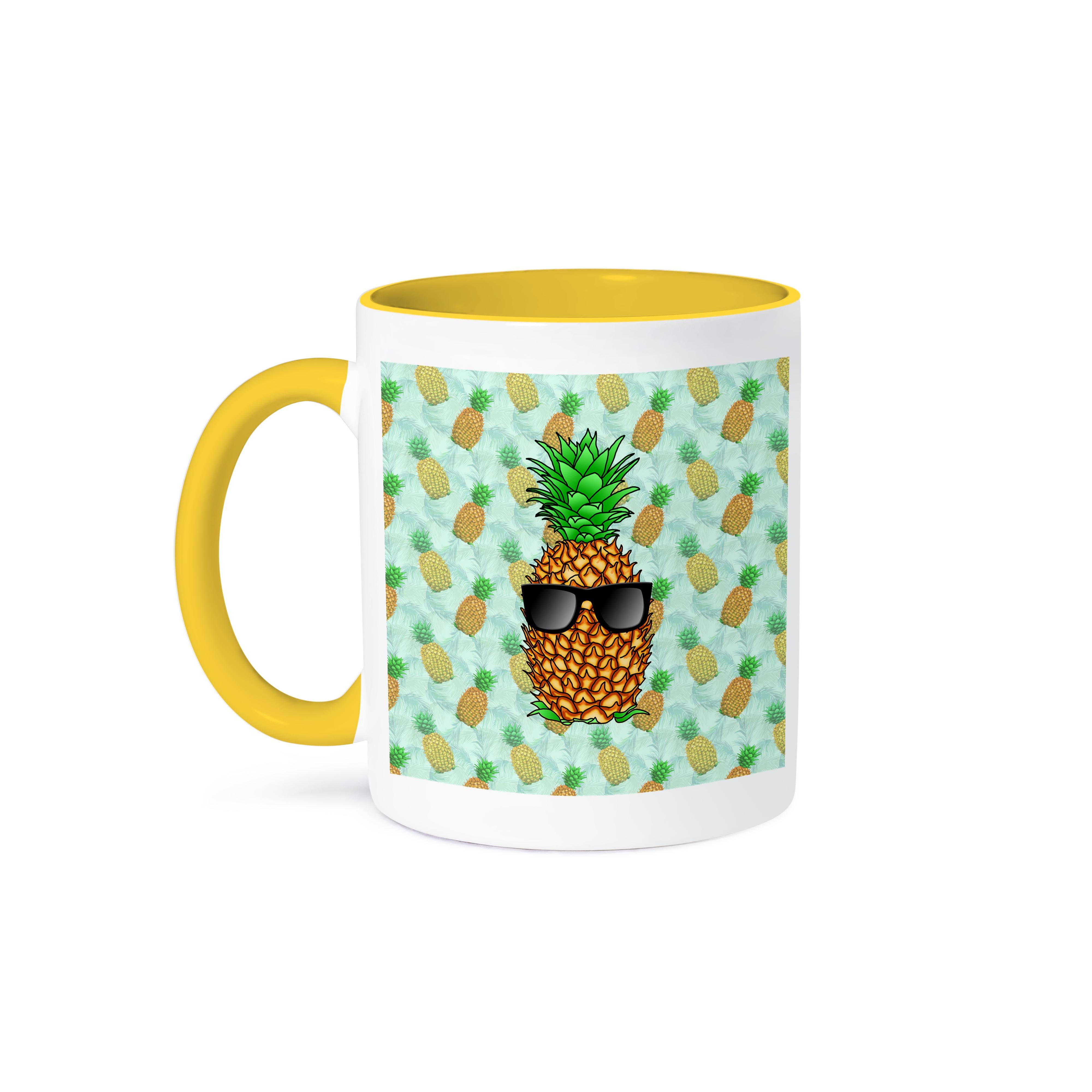 3dRose - Wholesale Coffee Mug - 3dRose, Funny cool pineapple with sunglasses on a island pineapple pattern., Mug0