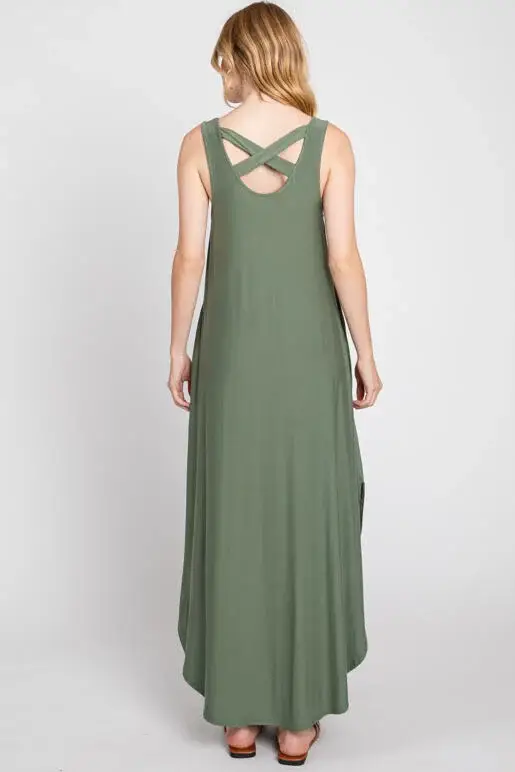 Final Touch - Wholesale Dress - Women's - Knit Tank Cross Back Maxi Dress14