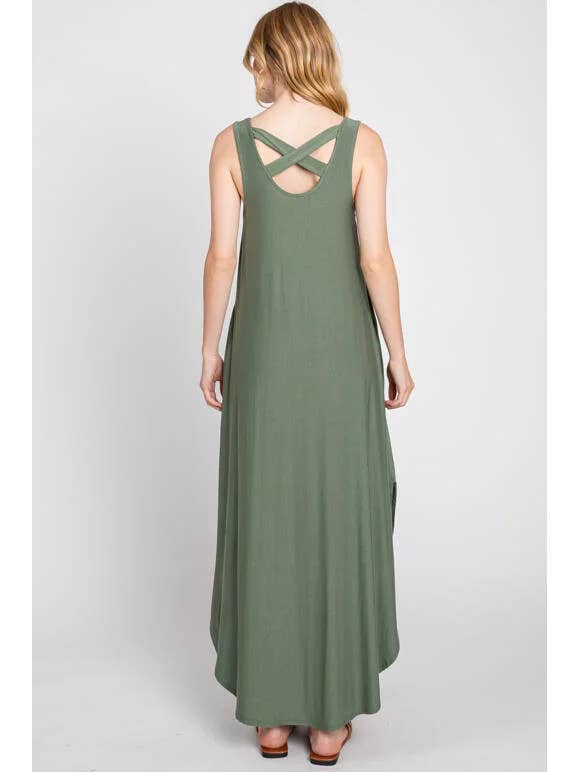 Final Touch - Wholesale Dress - Women's - Knit Tank Cross Back Maxi Dress14