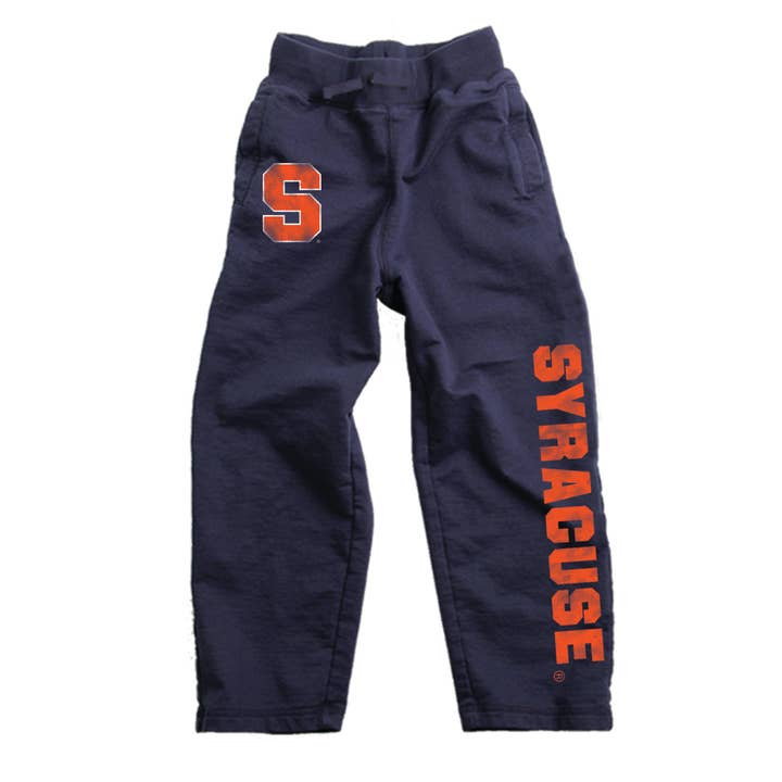 Syracuse Orange Youth French Terry Pant for wholesale by Wes and Willy