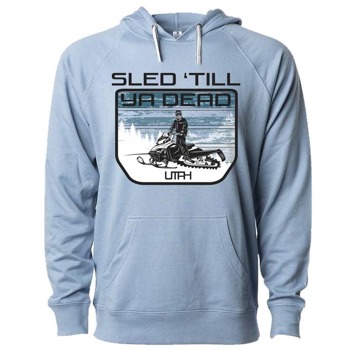 Stryder Gear - Wholesale Hoodie - Unisex - Sled 'Till Ya Dead Snowmobile Design Unisex Hoodie2