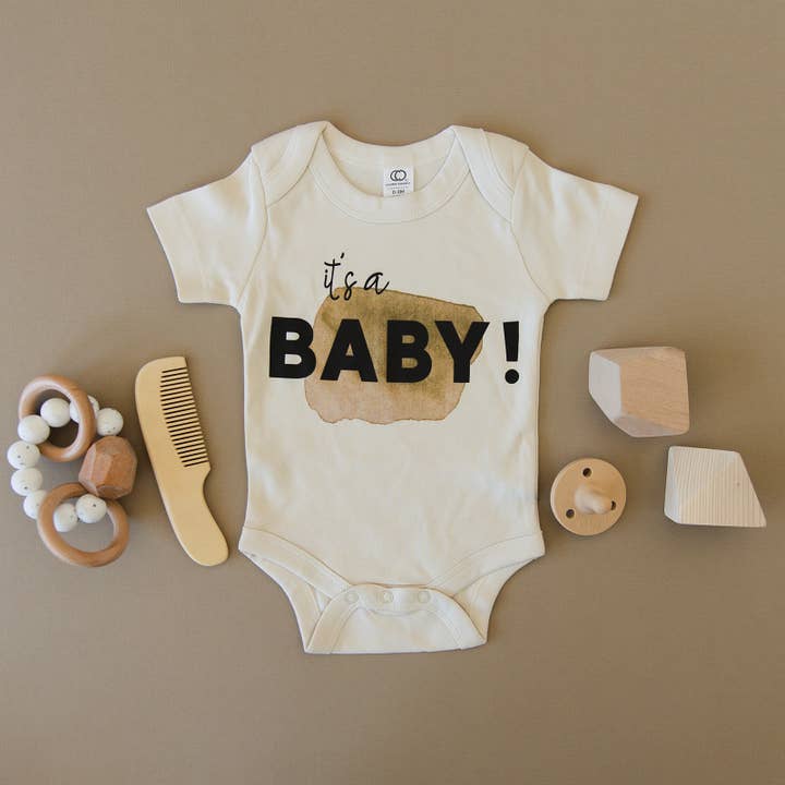 Urban Baby Co. - Vente Body (sans pieds) – bébé - Cache-couche bio It's a Baby Pregnancy Announcement