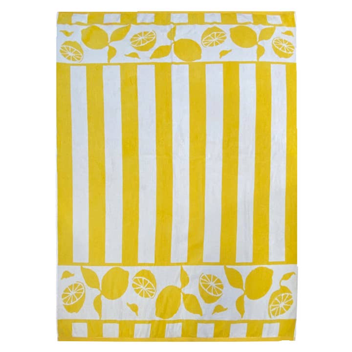 Jacquard beach towel LIMONA 140x180cm 400gm² for wholesale by Le comptoir de la plage