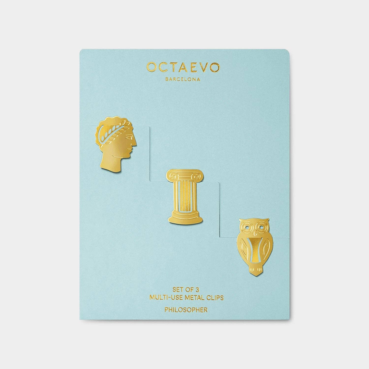 54 Celsius - Wholesale Bookmark - Metal Clips "Philosopher" - paperclips, bookmarks & bag art