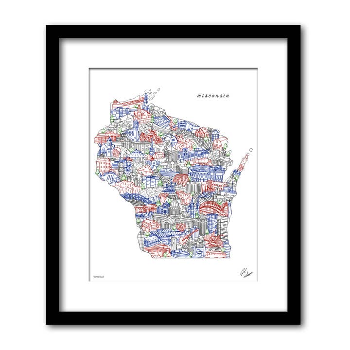 Decorazione murale Wisconsin per la vendita all'ingrosso da parte di Townsville Art