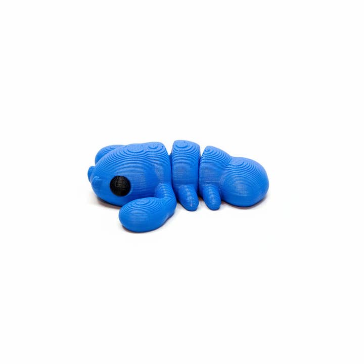 Lobster (Blue) • Mini 3D Printed Articulated Animal • Flexi Animals for wholesale by Lorianne Kol 3D Prints