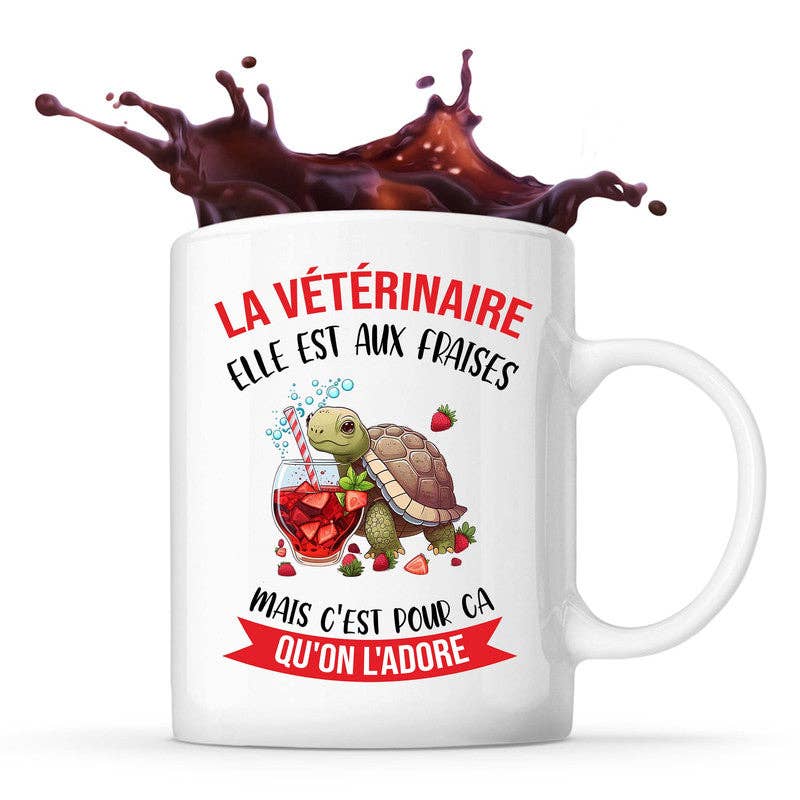 Planetee - Vendita all'ingrosso Tazza - Tazza The vet she has strawberries0