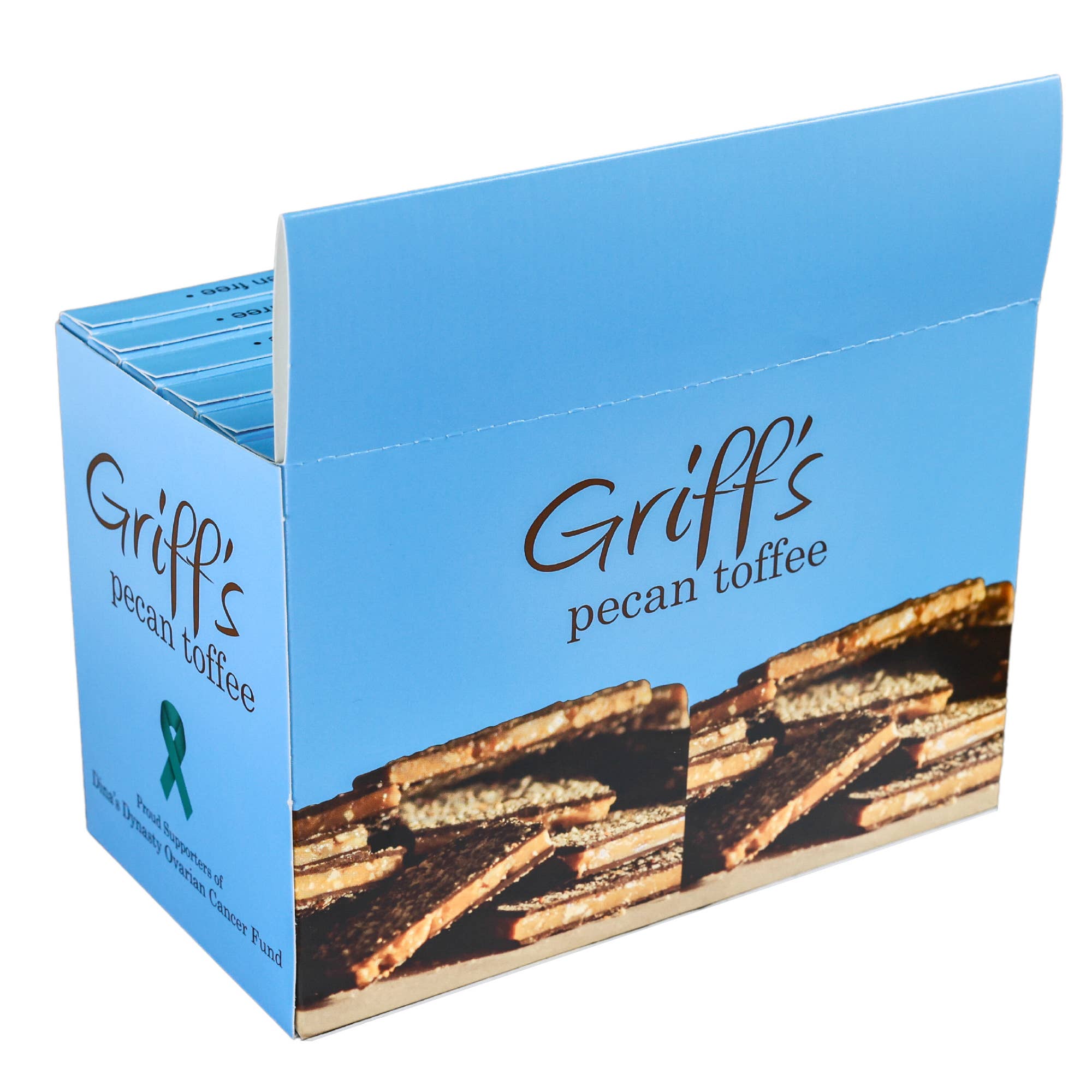 Griff's Toffee - Wholesale Toffee - Griff's Pecan Toffee - 2oz Dark Chocolate Toffee4