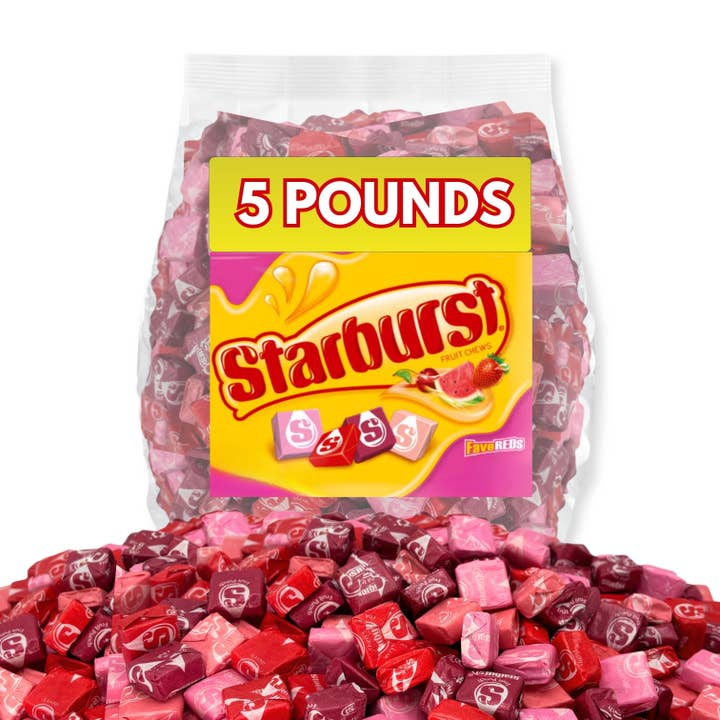 Candy In Bulk - Wholesale Gummy - Starburst FaveREDS Fruit Chews Bulk Value Pack2