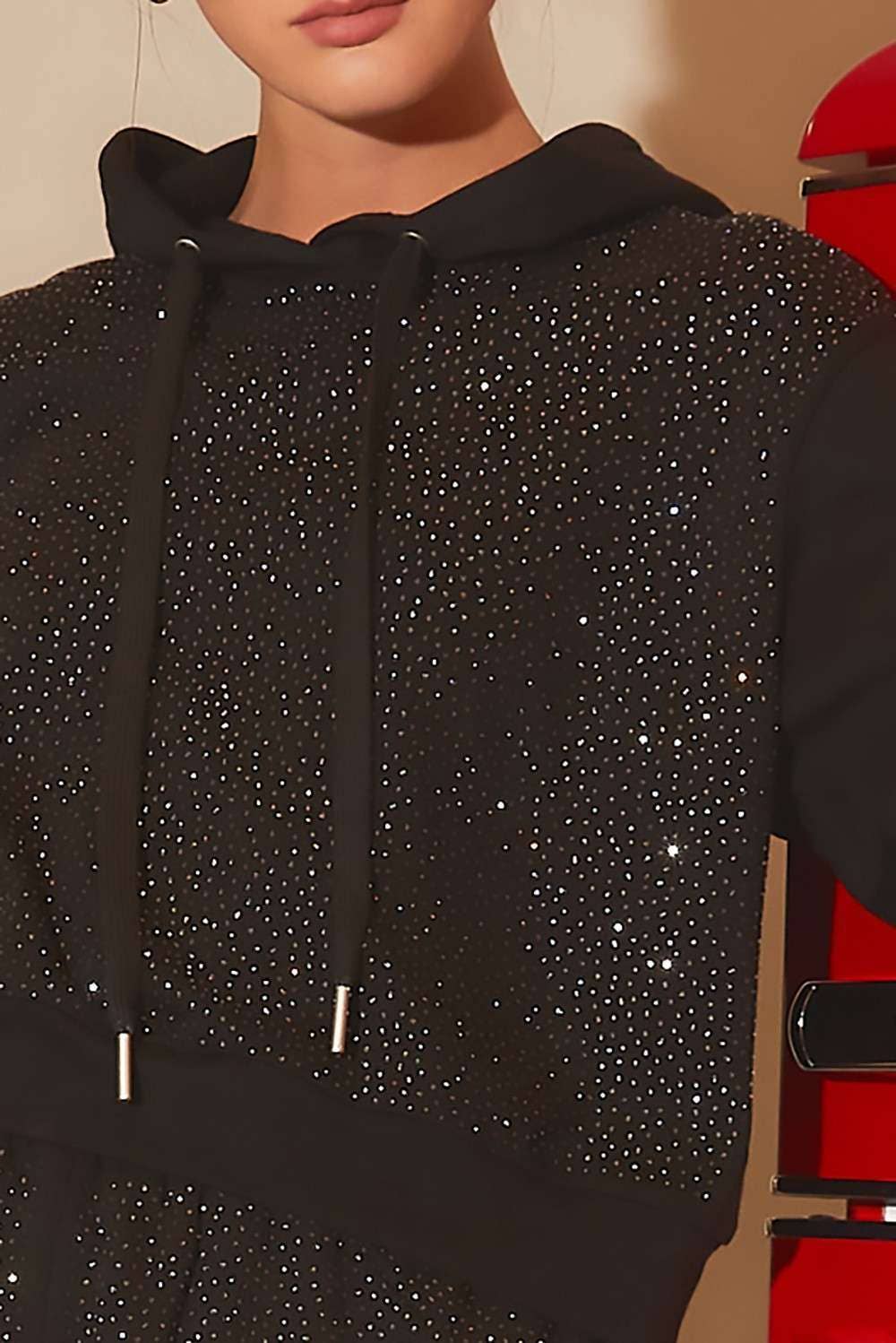 Main Strip - Wholesale Hoodie - Women's - ✨ Pink Rhinestone Hoodie – Sparkle Lounge Top6