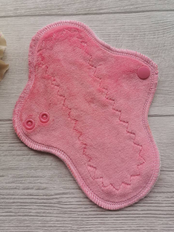 Bamboo pantyliner 20cm, pink for wholesale by KKfabricsandcreations