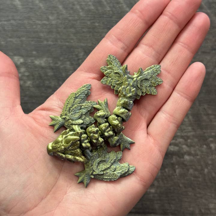 LNZ Custom Design - Vendita all'ingrosso Giocattolo fidget - Bambini - Confezione da 5 Wyvern Variety - Wyvern Dragons stampati in 3D16