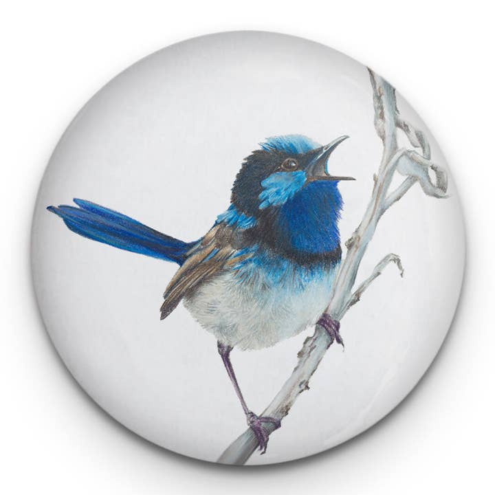 Blue Wren - Magnetic bottle opener for wholesale by Hayley Wilson