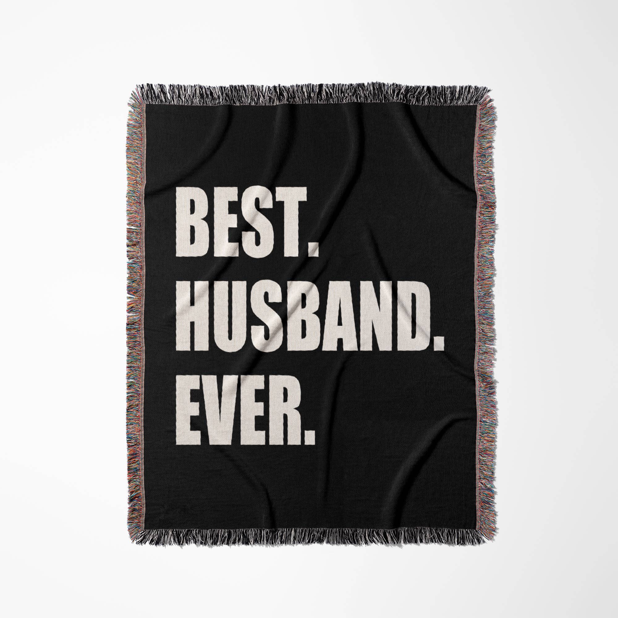 3dRose - Wholesale Throw Blanket - 3dRose, Best Husband Ever black white text anniversary valentines day for him, Blanket0
