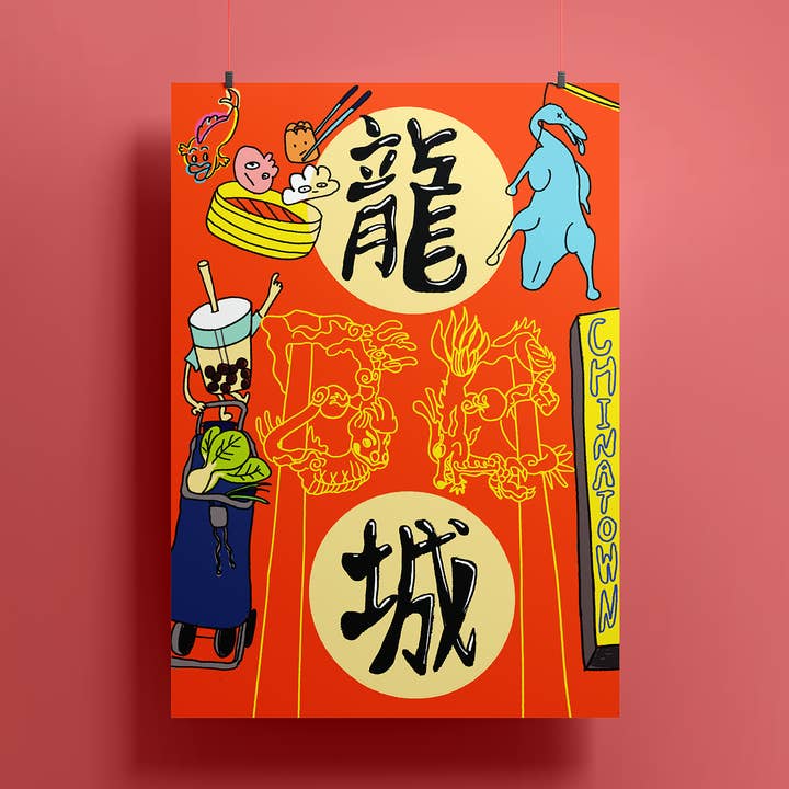 Toronto Chinatown Print for wholesale by Yangsgallery