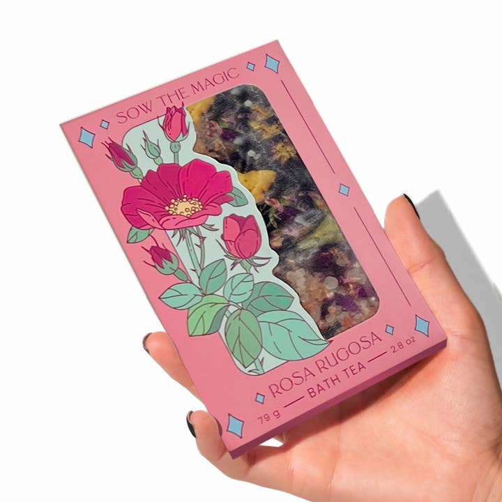 Sow the Magic - Vente Set de bain et corps - Boîte à thé botanique Rosa Rugosa Tarot0