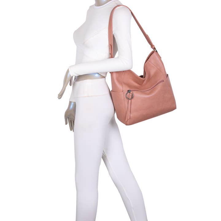 Superbia - Wholesale Shoulder Bag - Women's - Superbia Multi-pockets Soft Hobo/Shoulder Bag Crossbody 8