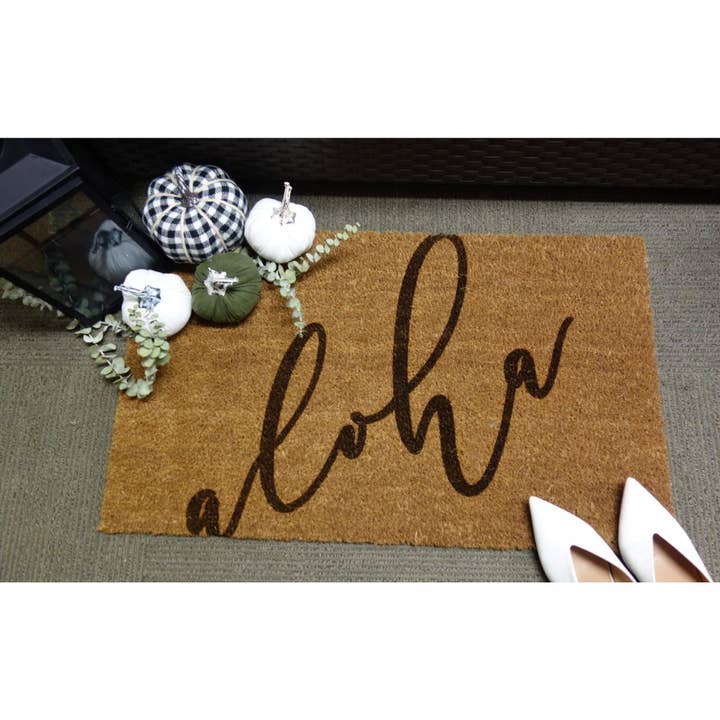 NEW ITEM: ALOHA Door Mat for wholesale by Aloha Cuts