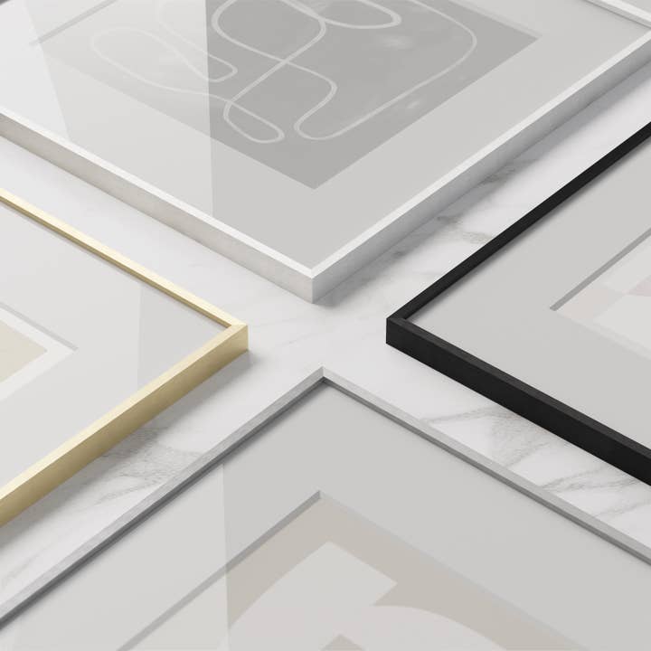 Haus and Hues - Wholesale Picture Frame - White Square Metal Frame with Glass