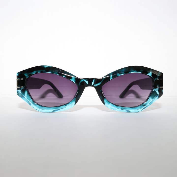 Lunettes de soleil ovales multicolores pour la vente par CHRIS PORT NEW YORK