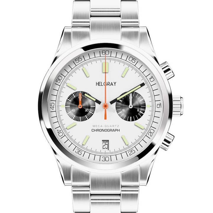 Helgray Watches - Wholesale Wrist Watch - Men's - Silverstone White