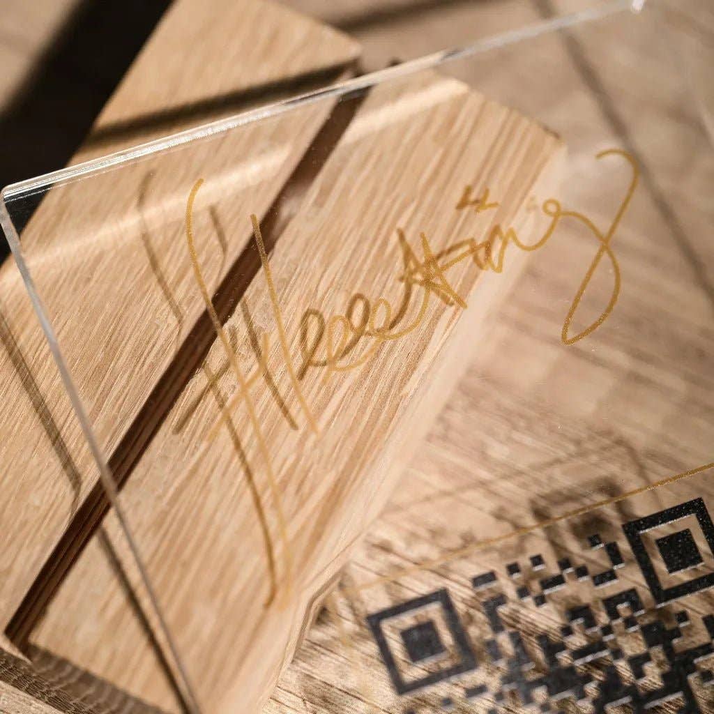 Inko Horeca Accessories – wholesale Sign – Acrylic Transparent QR Code Menu Sign (QW04)8