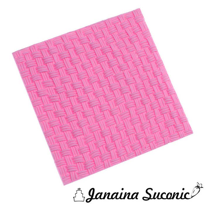 Braided Knitting Cake Texture Sheet Silicone Mold Fondant Chocolate mold mould DIY for wholesale by Flexarte USA