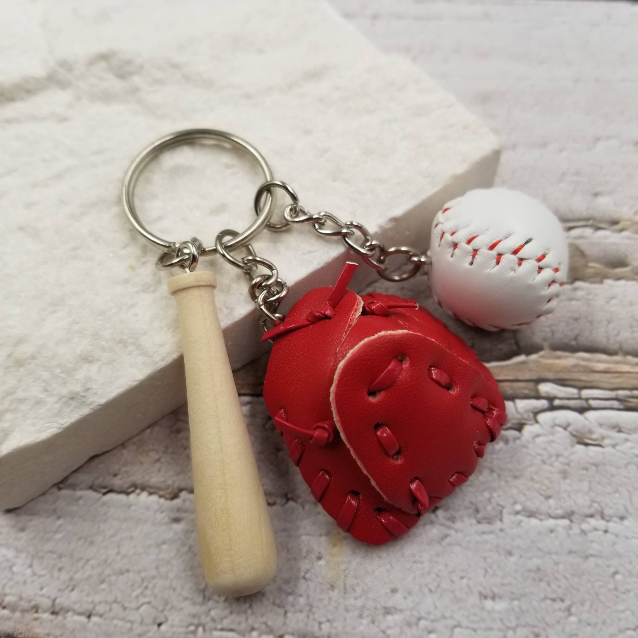 Treasure Wholesale - Vendita all'ingrosso Portachiavi - Donna - Portachiavi da baseball | Miglior regalo6