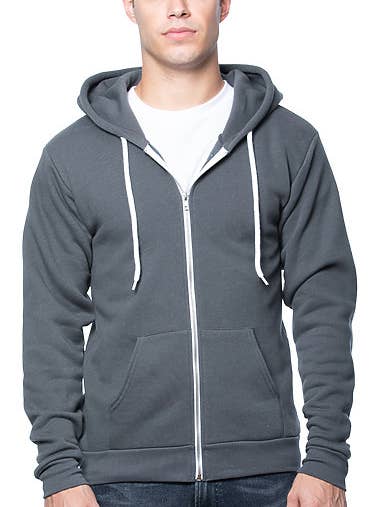 Sweat à capuche zippé en polaire unisexe pour la vente par Royal Apparel