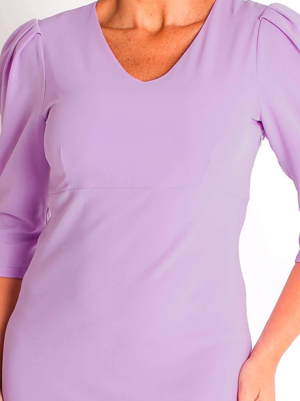 LOURDES CASTILLO - Wholesale Dress - Women's - 368520L PLAIN BIELASTIC DRESS0