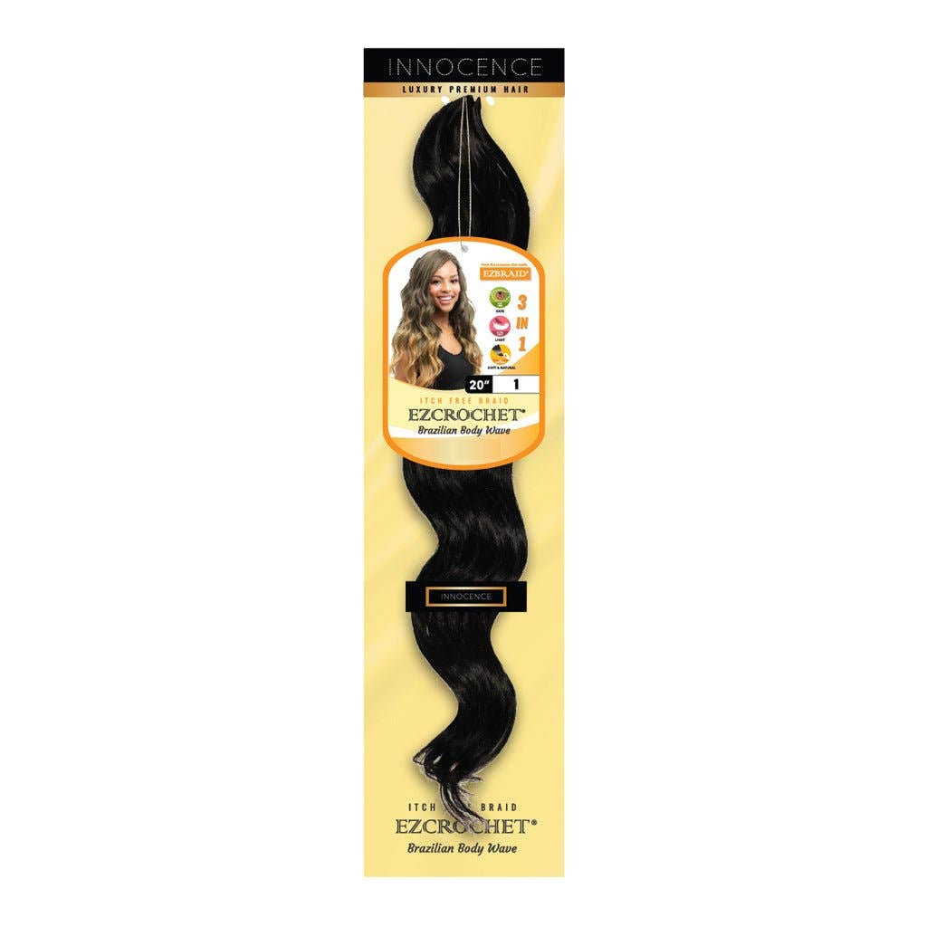 EZBRAID UK - Wholesale Hair Extensions - EZCROCHET Brazilian Body Wave 20"8