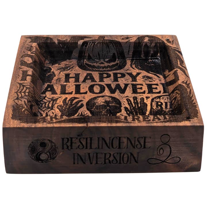 ResilScents WholeSale - Wholesale Incense holder - Inversion Ash Catcher – Crafted Wood & Brass Incense Stand30