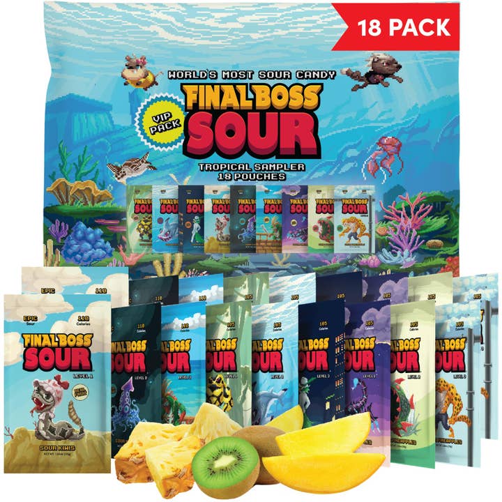 Amostrador Tropical VIP 18 Pack por atacado de Final Boss Sour