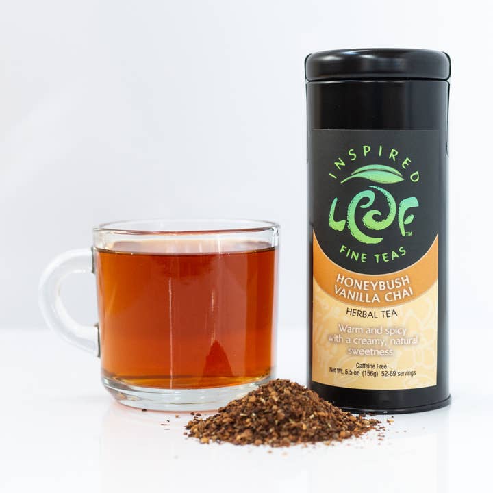 Honeybush Vanilla Chai loose tin for wholesale by Inspired Leaf Teas