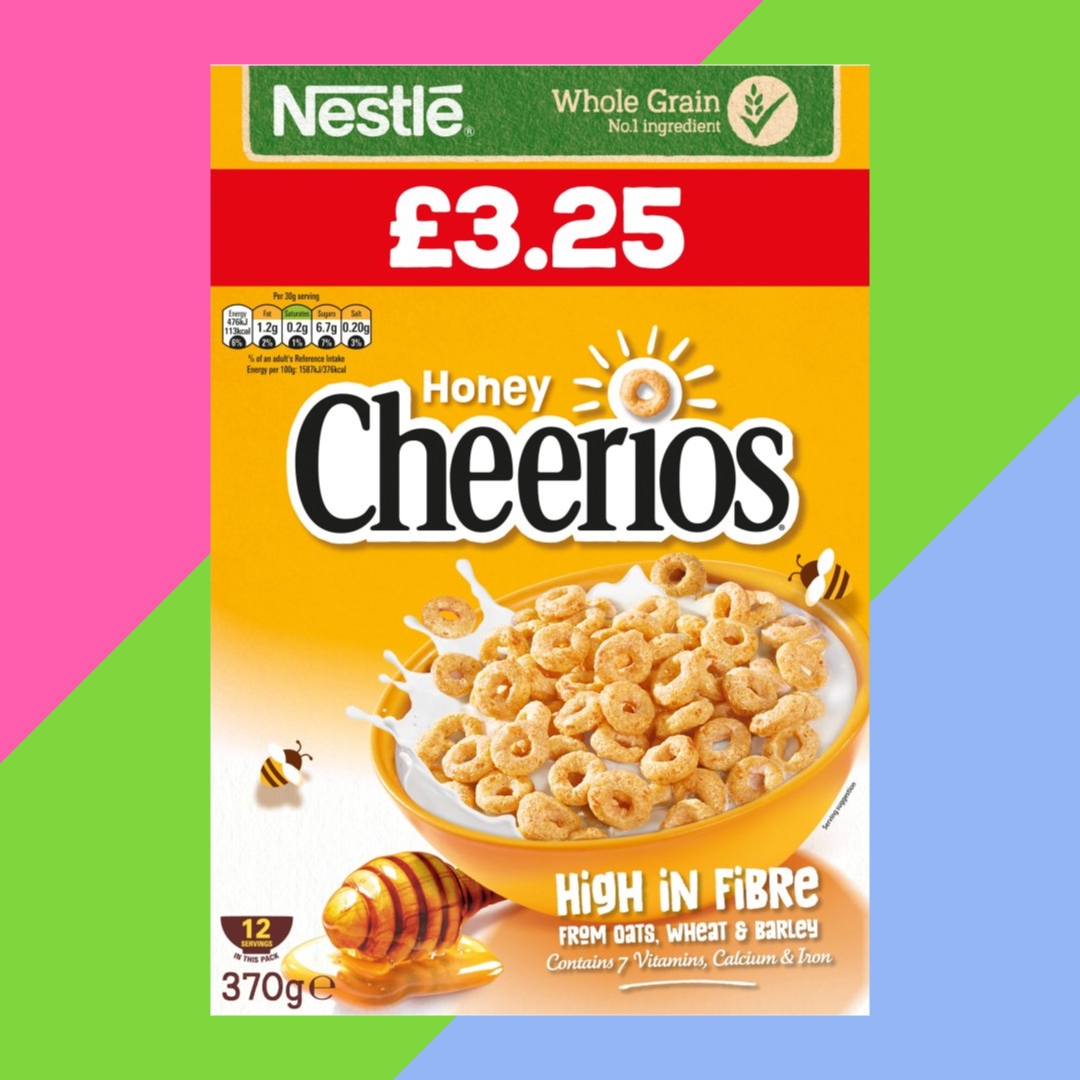Gaffney's Sweets & Treats Wholesale - Wholesale Ontbijtgranen - Nestlé Cheerios Honing Ontbijtgranen 6x370g Dozen0