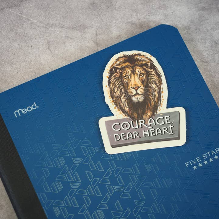 Sentinel Supply - Wholesale Sticker - Courage Dear Heart CS Lewis Quote Sticker4