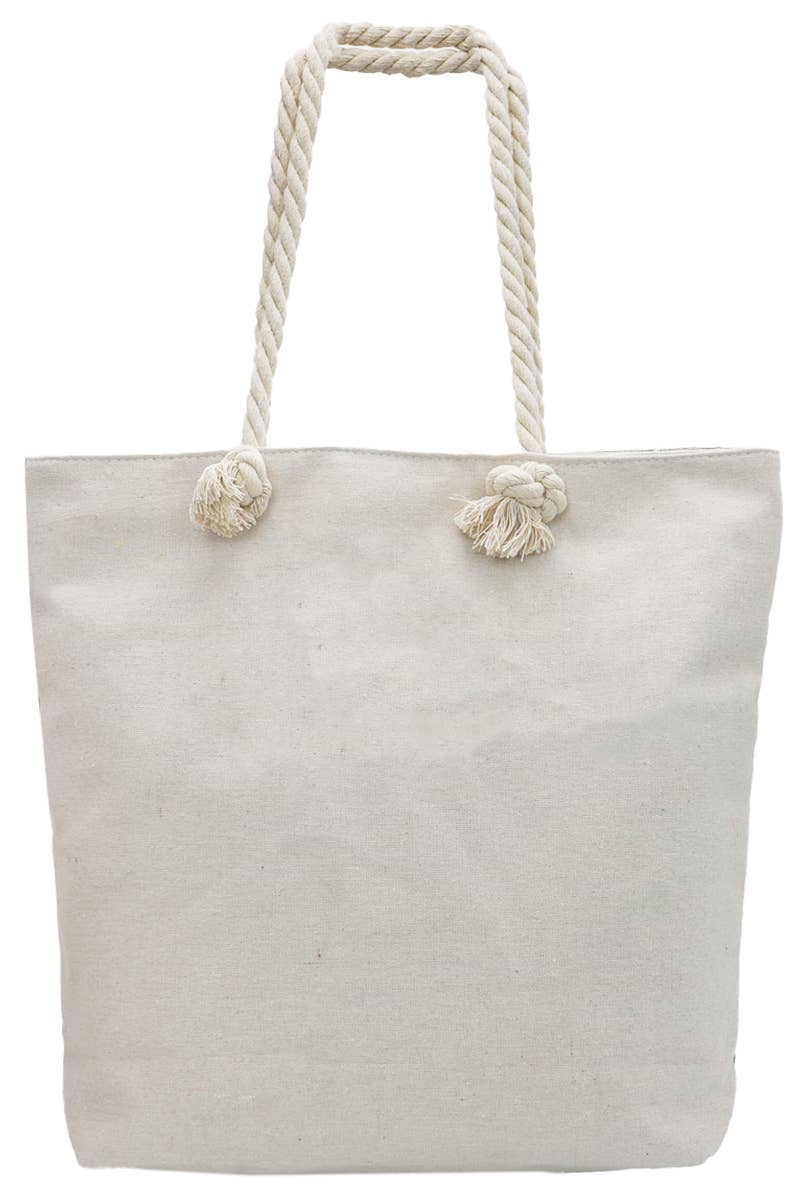 Natural Native Lucky Elephant Tapestry Canvas Tote Bag for wholesale on Faire4