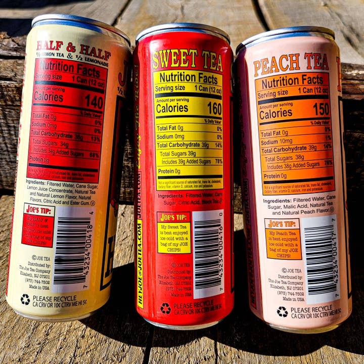 Joe Tea & Joe Chips - Wholesale Iced Tea - Joe Tea - Variety - Cane Sugar - 36 Pack, Cans2