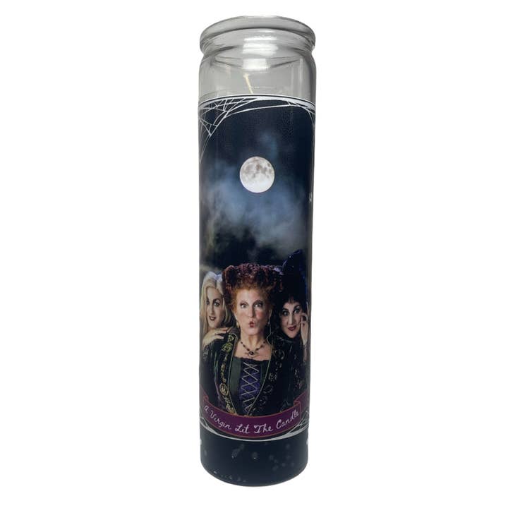 Hocus Pocus Devocional Prayer Saint Candle para venta al por mayor de The Luminary and Co.
