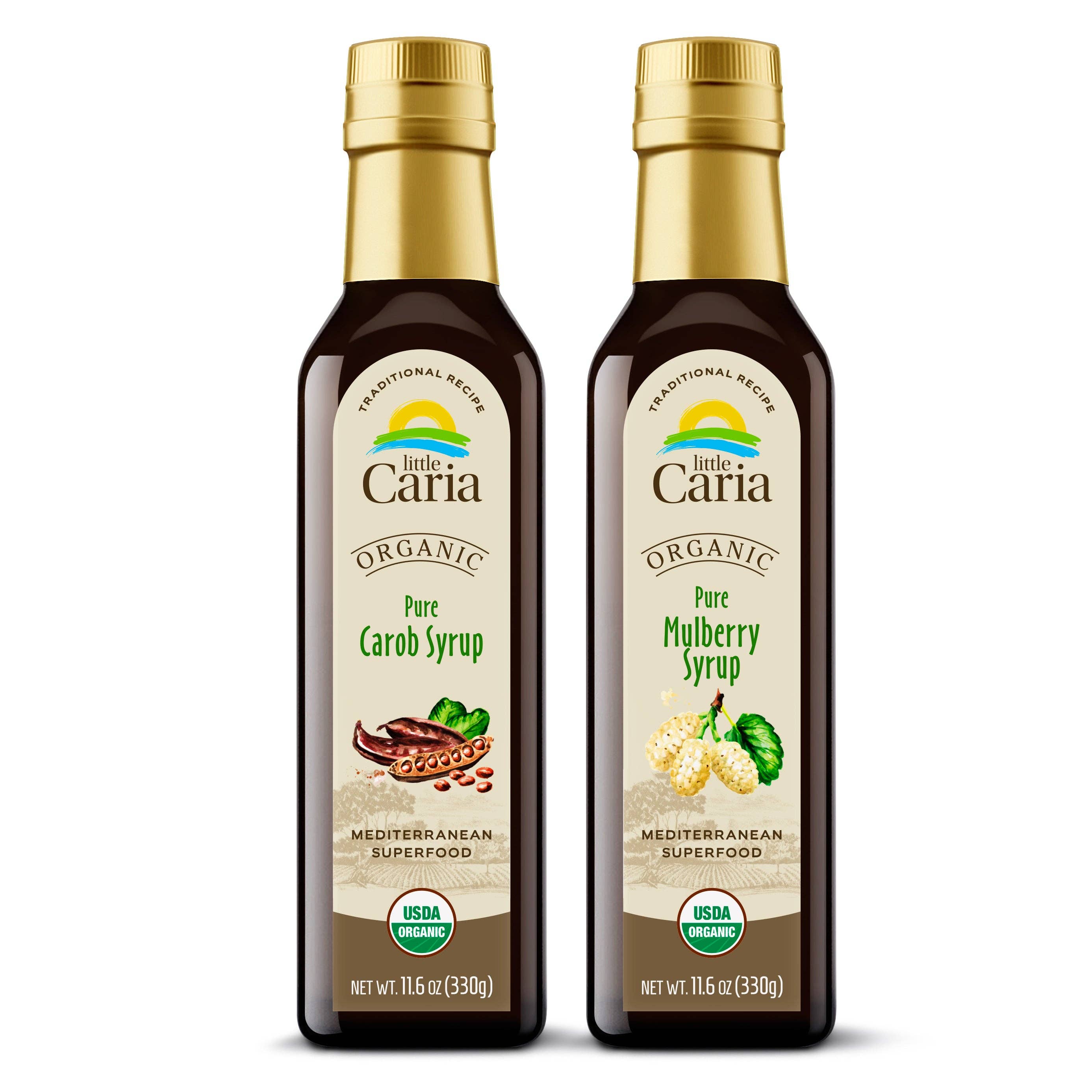 Mediterranean Food Depot - Wholesale Flavored Syrup - Little Caria Organic Mulberry Syrup | Extract - USDA Organic, Mediterranean Superfood, 11.6 oz5